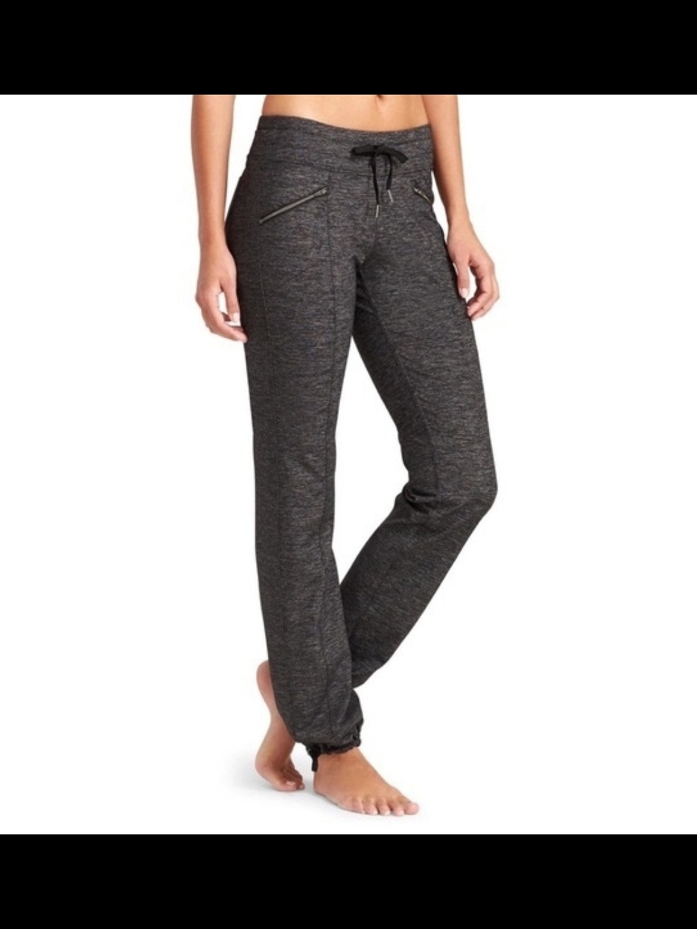 Athleta Metro Slouch Reflex Jogger Pants - Heather Charcoal, Charcoal & Blue, XL - Picture 3 of 15